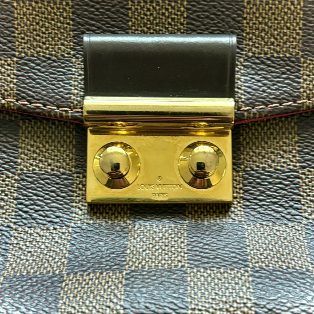 Louis Vuitton Damier Ebene Croisette Crossbody with Gold Hardware - Picture 3 of 15